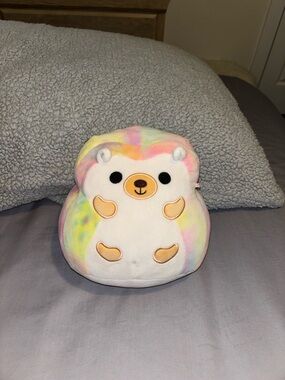 Squishmallows 8” Bowie The Tie-Dye Hedgehog 2021 Plush NWOT